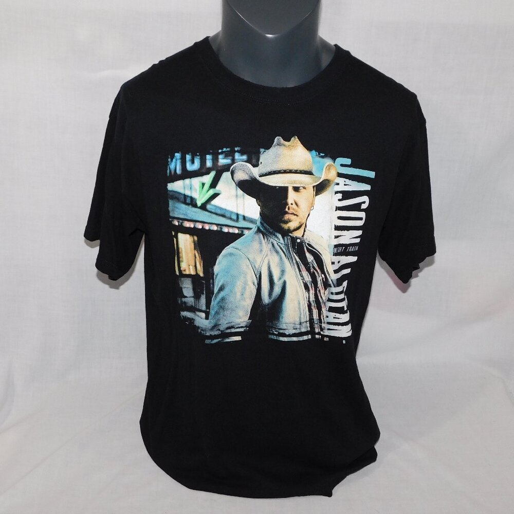 Jason Alden The Night Train Tour 2 Sided Graphic Concert T Shirt Mens L 2014
